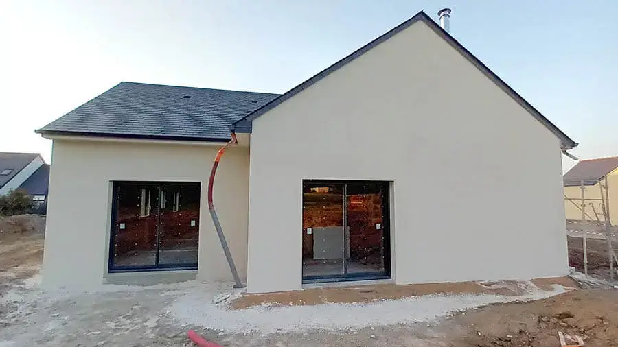 Pignon d'une maison neuve