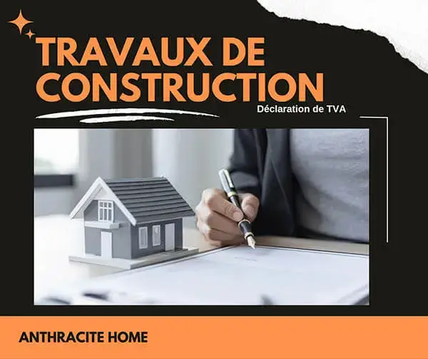 Affiche de présentation de travaux de construction